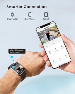 Foto 7 | Foto 7 | Cámaras de Seguridad ieGeek Wifi 2K para Exteriores con Sirena y Luz 2 Piezas - Venta Internacional