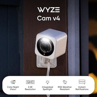 Foto 2 | Foto 2 | Cámara De Seguridad Wyze Cam V4 2k Hd Wi-fi Interior/exterior Negra - Venta Internacional.
