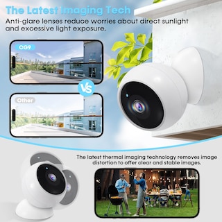 Foto 5 | Foto 5 | Cámara De Seguridad Amtifo Wireless 2k Wifi Con Detección De Movimiento Ai - Venta Internacional.
