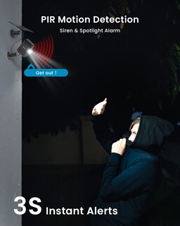 Foto 6 | Foto 6 | Cámara De Seguridad Iegeek Solar Wireless 2k 3mp Night Vision - Venta Internacional.