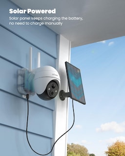Foto 4 | Foto 4 | Cámaras De Seguridad Iegeek 2k Wifi Outdoor 360° Ptz Paquete De 2 Con Energía Solar - Venta Internacional.
