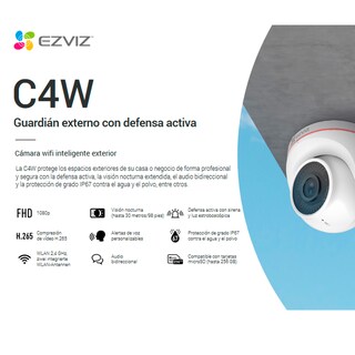 Foto 6 | Foto 6 | Cámara Ezviz Wifi Domo 1080p Full Hd con Micrófono Sirena y Estrobo