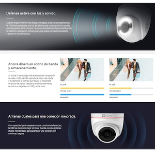Foto 7 | Foto 7 | Cámara Ezviz Wifi Domo 1080p Full Hd con Micrófono Sirena y Estrobo