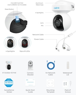 Foto 6 | Foto 6 | Cámara de Seguridad Reolink E1 Outdoor Se Poe 8mp 4k con Visión Nocturna - Venta Internacional