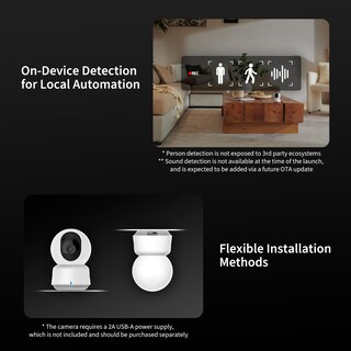 Foto 7 | Foto 7 | Cámara de Seguridad Aqara E1 2k Panorámica e Inclinable con Visión Nocturna - Venta Internacional