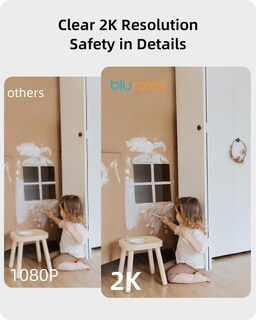 Foto 4 | Foto 4 | Cámara De Seguridad Blurams 2k Baby Monitor 360° Blanco +64 Gb - Venta Internacional.