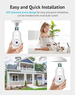 Foto 2 | Foto 2 | Cámara De Seguridad Laview 4mp Bulb 2k 360° Inalámbrica Outdoor Alexa - Venta Internacional.