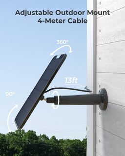Foto 4 | Foto 4 | Panel Solar Reolink De 6 W, Negro, Fuente De Alimentación Solar Ininterrumpida Para Todas Las Cámara - Venta Internacional.