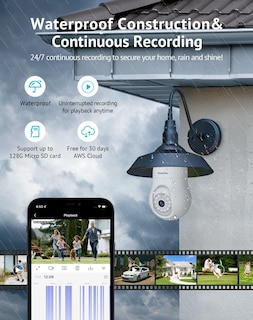 Foto 6 | Foto 6 | Cámara De Seguridad Laview 5mp Qhd Con Bombilla 360° 3k Inalámbrica Alexa - Venta Internacional.
