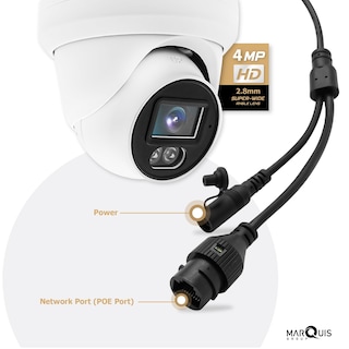 Foto 7 | Foto 7 | Cámara De Seguridad Ip Marquis Poe Turret Dome De 4 Mp Con Micrófono/audio - Venta Internacional.