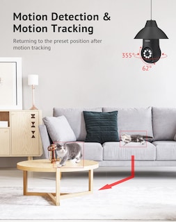 Foto 6 | Foto 6 | Cámara De Seguridad Laview Bulb 4mp 2k 360° Wifi Con Alexa Black - Venta Internacional.