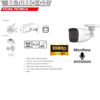 Foto 2 | Foto 2 | Kit Cámaras De Videovigilancia 1080p Full Hd Con Microfono Epcom