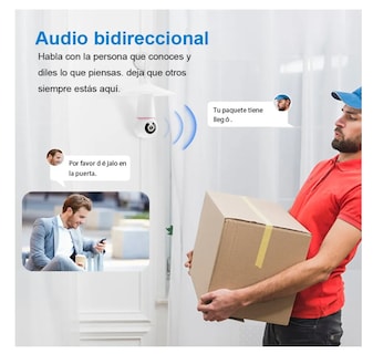 Foto 3 | Foto 3 | Cámara De Seguridad Wifi 360° Con Led Alarma Visión Nocturna Eo Safe Imports Esi-19568 Blanco