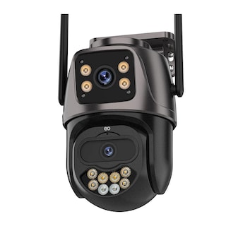 Foto 1 | Foto 1 | Cámara De Seguridad Exterior Wifi 4k 8mp Doble Lente Visión Nocturna Eo Safe Imports Esi-19883 Negro