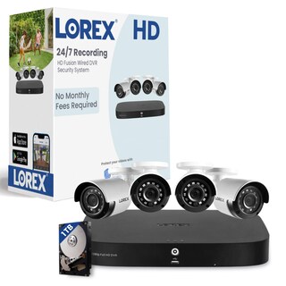 Foto 1 | Foto 1 | Sistema De Cámara De Seguridad Lorex Hd Con Dvr De 1 Tb Y 8 Canales Con 4 Cámaras - Venta Internacional.