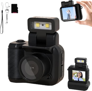 Foto 1 | Foto 1 | Minicámara Retro Snap 1080p Hd Con Flash Led De 16 Gb/32 Gb, Color Negro - Venta Internacional.