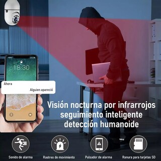 Foto 2 | Foto 2 | 4 Piezas Camara Tipo Foco 360° Impermeable De1080 Con Wifi Blancas
