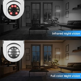 Foto 3 | Foto 3 | 4 Piezas Camara Tipo Foco 360° Impermeable De1080 Con Wifi Blancas