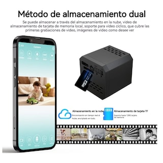 Foto 5 | Foto 5 | Cámara Espía Wifi Inalámbrica Cámara De Vigilancia 1080p Lab.g Negro
