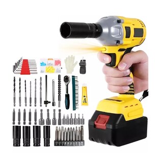 Foto 1 | Foto 1 | Kit de Llave de Impacto Inalámbrica con Batería Eo Safe Imports Amarillo