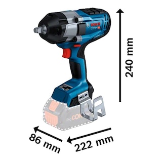 Foto 3 | Foto 3 | Llave De Impacto Bosch Gds 18v-1000 1/2' 18v + 2 Bat 8.0 Ah