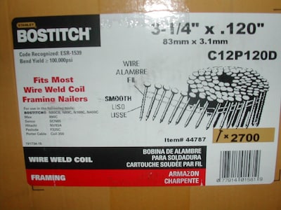Foto 1 | Foto 1 | Clavadora Nail Bostitch Para Enmarcar Bobinas De 120 Mm Y 15 Grados - Venta Internacional.