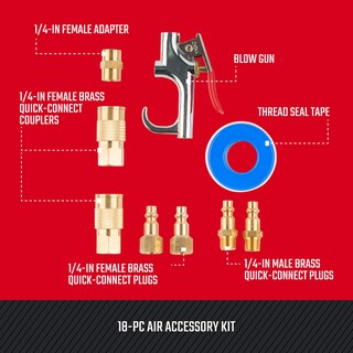 Foto 3 | Foto 3 | Kit De Accesorios Para Compresores De Aire Craftsman 18 Piezas Con Bolsa - Venta Internacional.