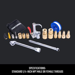 Foto 5 | Foto 5 | Kit De Accesorios Para Compresores De Aire Craftsman 18 Piezas Con Bolsa - Venta Internacional.