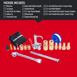 Foto 7 | Foto 7 | Kit De Accesorios Para Compresores De Aire Craftsman 18 Piezas Con Bolsa - Venta Internacional.