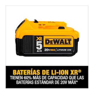 Foto 3 | Foto 3 | Bateria Herramientas Inalambricas Dewalt 20vmax 5.0 Ah Rx Ion Litio + Cargador 12 V/20v + Bolsa