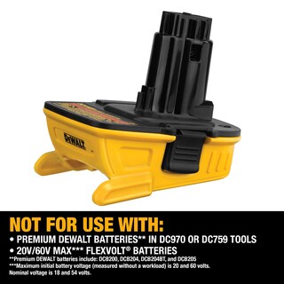 Foto 5 | Foto 5 | Kit Adaptador De Batería Dewalt De 18 V A 20 V Con 2 Baterías Y Cargador - Venta Internacional.