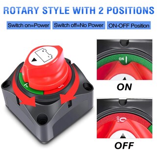 Foto 6 | Foto 6 | Interruptor De Batería Nilight De 12 V, 24 V, 48 V, 275 A, Encendido/apagado, Resistente - Venta Internacional.