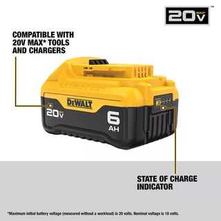Foto 4 | Foto 4 | Kit De Inicio Dewalt Batería De Iones De Litio De 20 V Como Máximo 6.0 Ah Y 4.0 Ah - Venta Internacional.