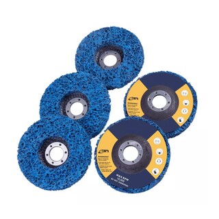 Foto 1 | Foto 1 | Disco Abrasivo de Desoxidación Metal Rueda Pulidora Azul 5 Piezas