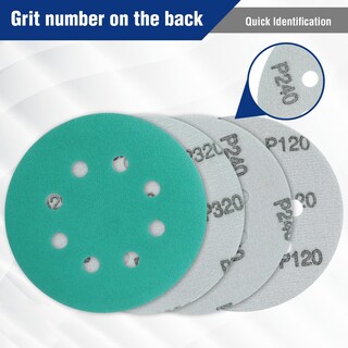 Foto 5 | Foto 5 | Juego De Discos De Lijado Workpro, 150 Piezas, 5 Pulgadas, 10 Grados, 60 A 600 - Venta Internacional.