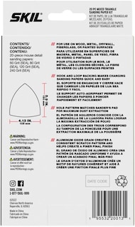 Foto 3 | Foto 3 | Kit De Papel De Lija Skil, 20 Piezas, Mezcla De 60, 80, 120 Y 240 Granos - Venta Internacional.