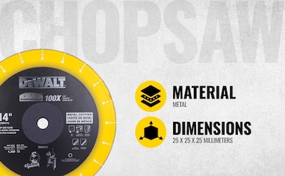 Foto 2 | Foto 2 | Hoja De Sierra Para Cortar Dewalt Dw8500, 14 X 1 Pulgada, Borde Diamantado - Venta Internacional.