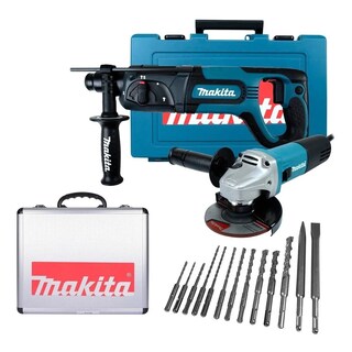 Foto 1 | Foto 1 | Kit Rotomartillo Sds + Esmeriladora Makita 4 1/2 + Brocas