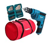 Taladro Makita Mt M6501b 230w 1/4\" más Brocas y Maleta