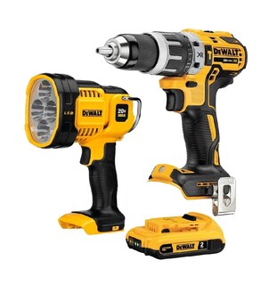 Foto 1 | Foto 1 | Taladro Brushless 20v Dewalt Dcd796b color Amarillo + Lámpara Led + Batería
