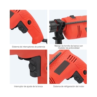 Foto 3 | Foto 3 | Rotomartillo Taladro Eo Safe Imports Esi-665 color Rojo 710w