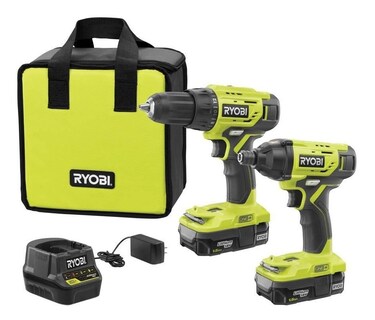 Foto 1 | Foto 1 | Combo Ryobi Taladro + Llave De Impacto 18 Volts Lithio