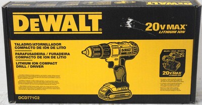 Foto 2 | Foto 2 | Taladro Atornillador 1/2 De 20v 2 Baterias Dewalt Dcd771c2