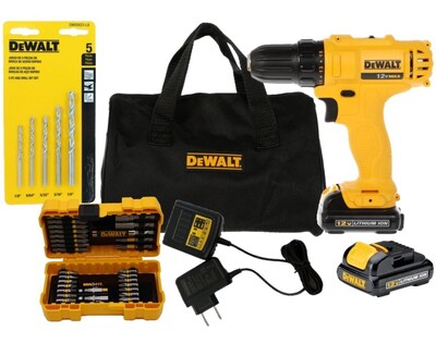 Foto 1 | Foto 1 | Taladro Atornillador 12v + Brocas Y Puntas Dewalt Dcd700ac2