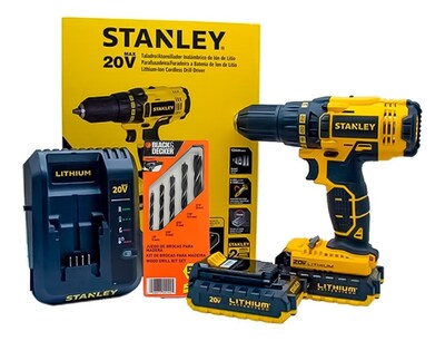 Foto 1 | Foto 1 | Taladro 1/2 Alambico Stanley 20v Scd20cd+brocas B&d