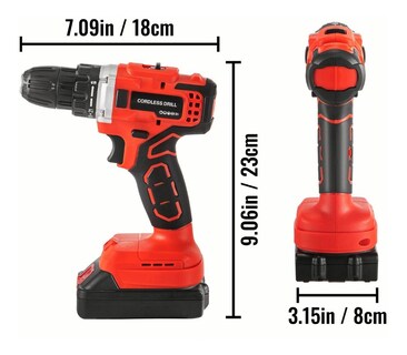 Foto 2 | Foto 2 | Vevor Taladro Percutor Inalámbrico Eléctrico 2 Baterías 20v