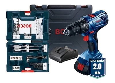 Foto 1 | Foto 1 | Taladro Percutor Inalámbrico 18v + Set Brocas 41 Pzas Bosch