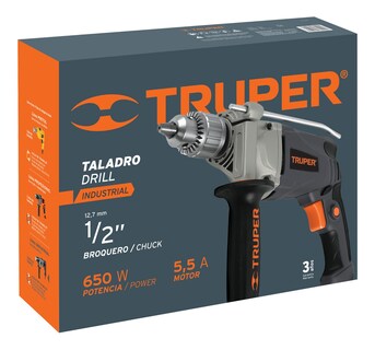 Foto 2 | Foto 2 | Taladro 1/2in Industrial 650 W Truper