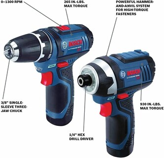 Foto 2 | Foto 2 | Kit De Taladro/atornillador 3/8 Y 2 Baterias De 12 V Bosch