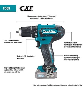 Foto 2 | Foto 2 | Makita Fd09r1 Juego De Taladro-atornillador Inalámbrico De 3